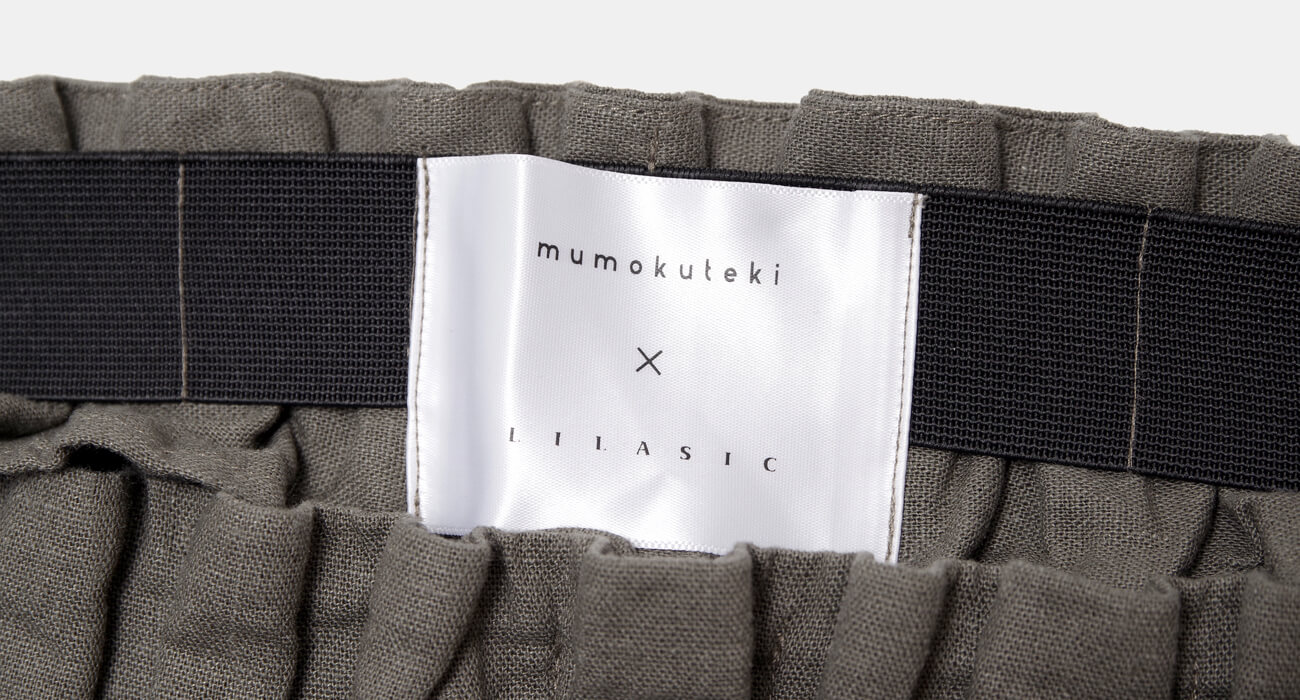 mumokuteki×LILASIC / ウエストタックプリーツロングスカート特集1” width=
