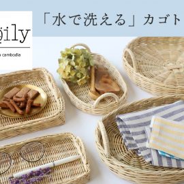 molly 「水で洗える」カゴトレー