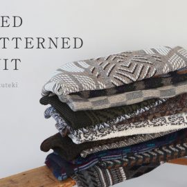mumokuteki select USED PATTERNED KNIT