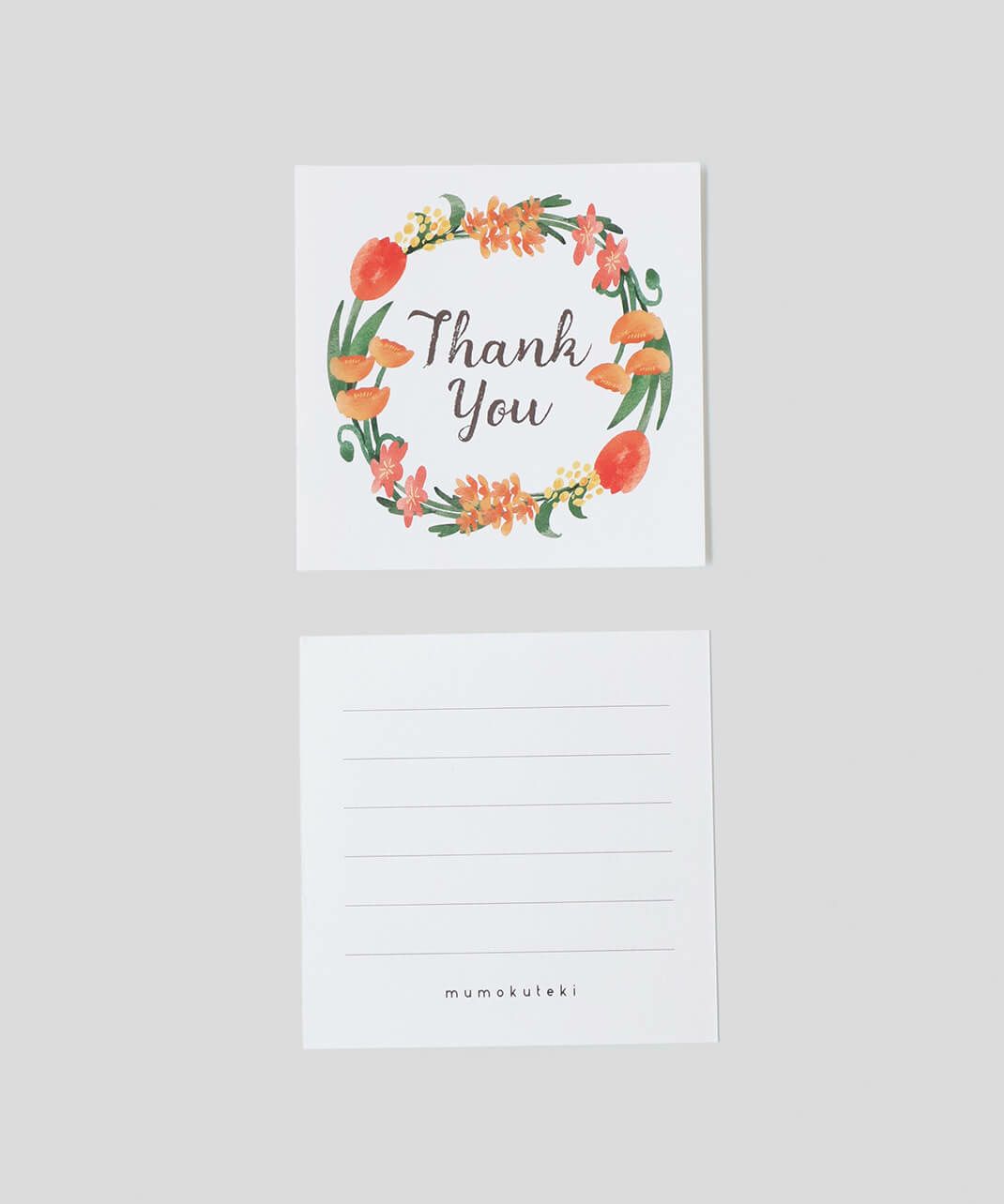 真ん中には「Thank you」