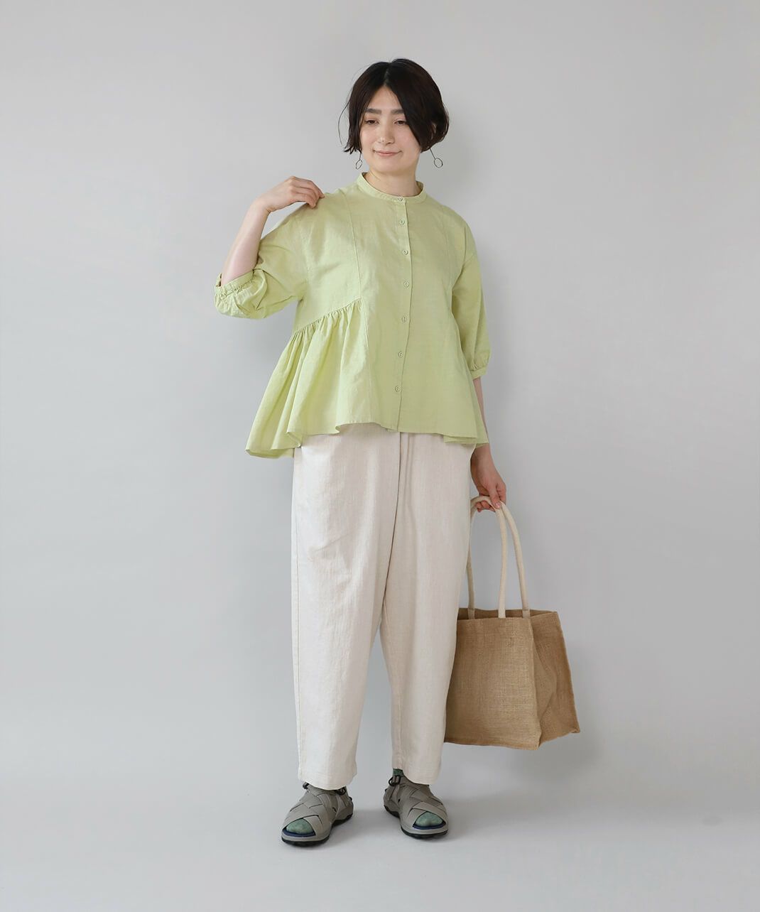 ふんわりとしたシルエット