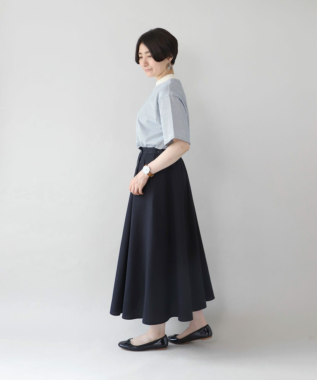 ゆったりとしたオーバーサイズ