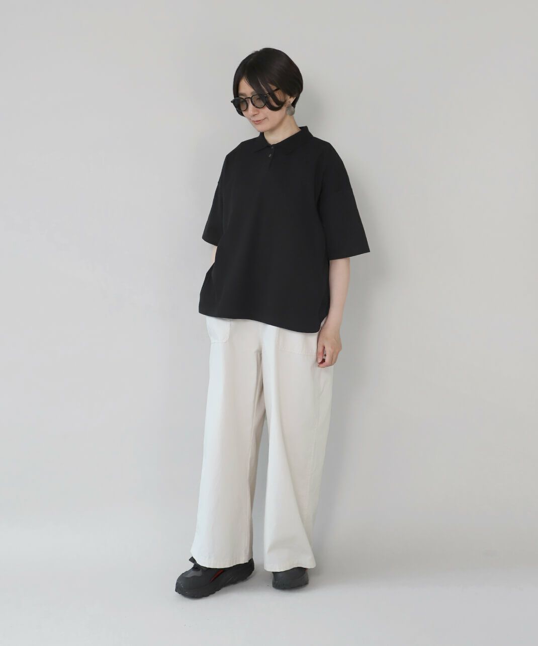 シンプルなデザインなのでコーディネートに重宝するいアイテムです