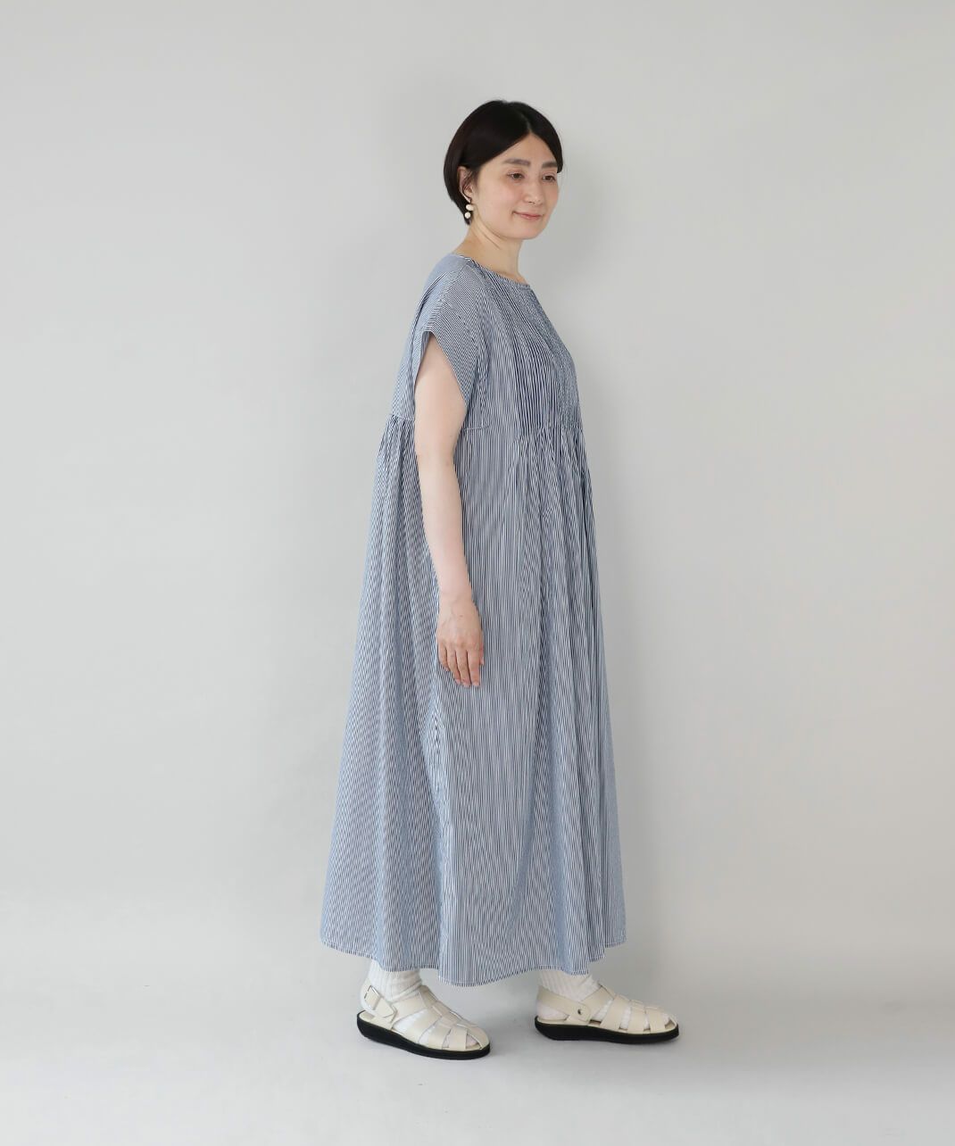 ふんわりと広がるシルエット