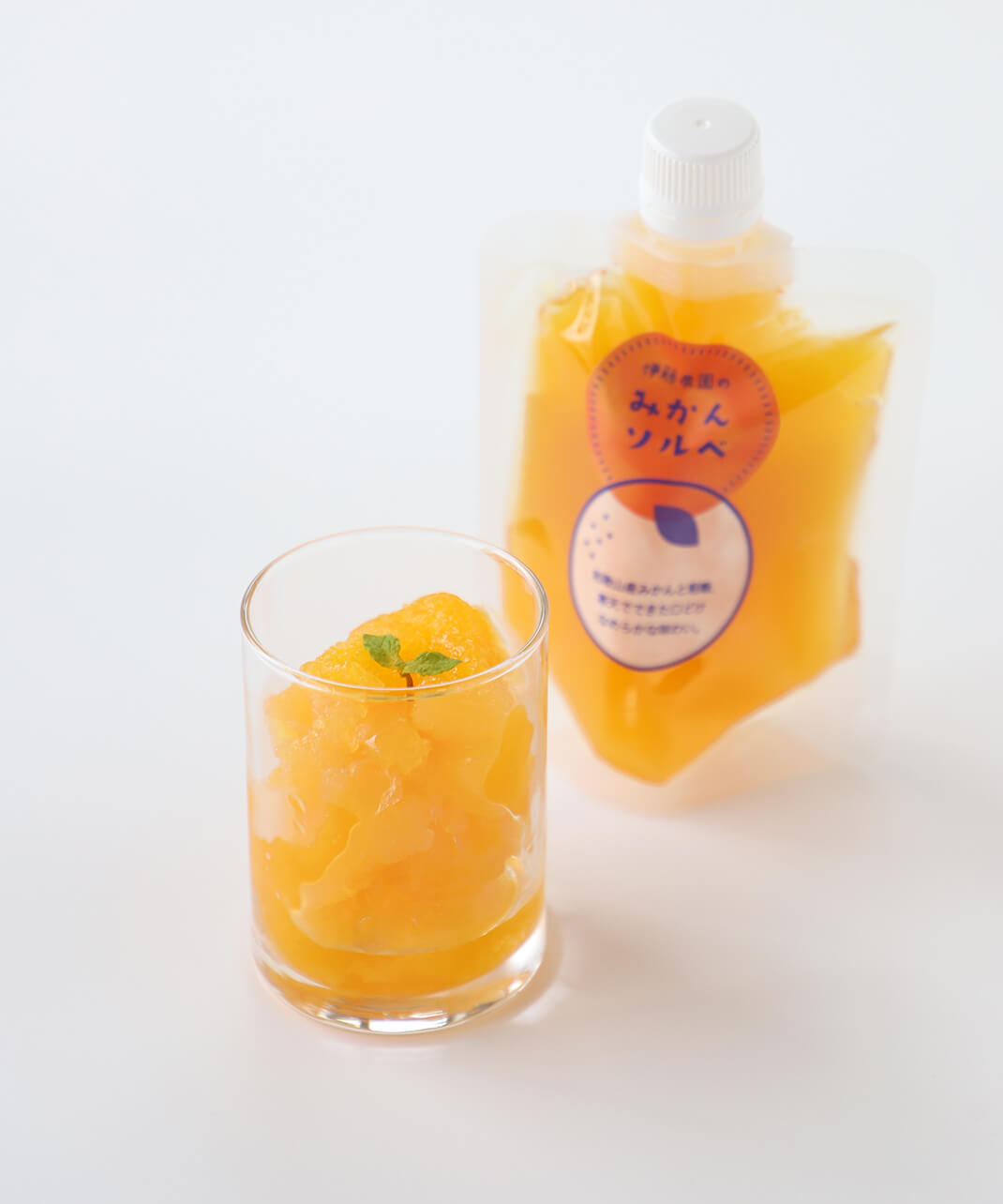 凍らせて食べる寒天ソルベみかん