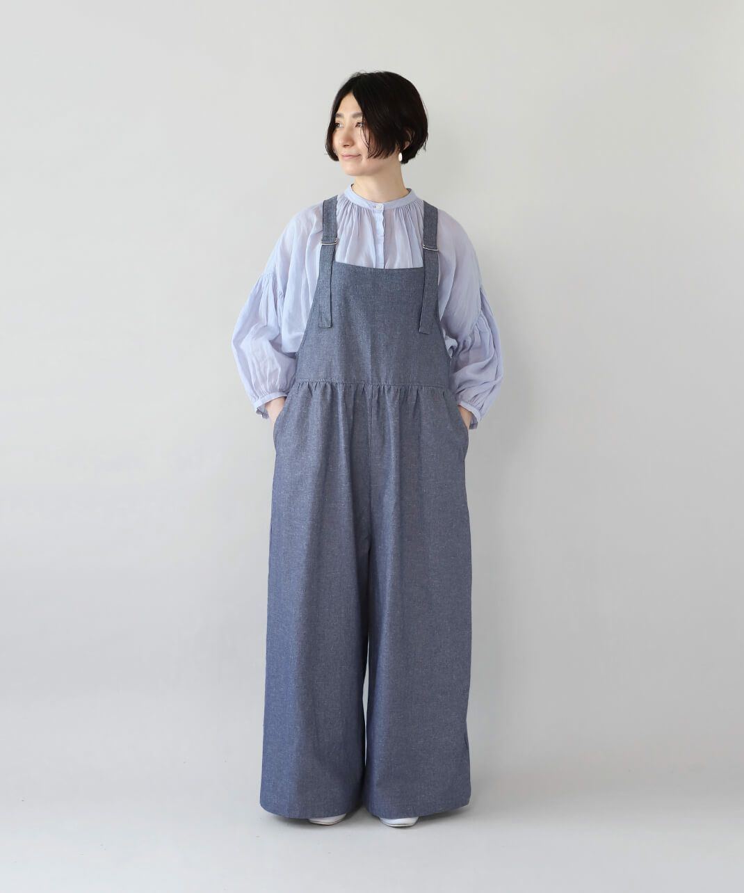 ウエスト切替えがふんわり丸みがあってかわいい