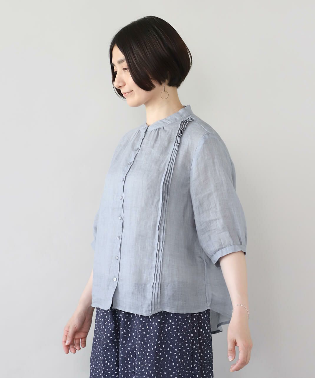 片側にだけにタック