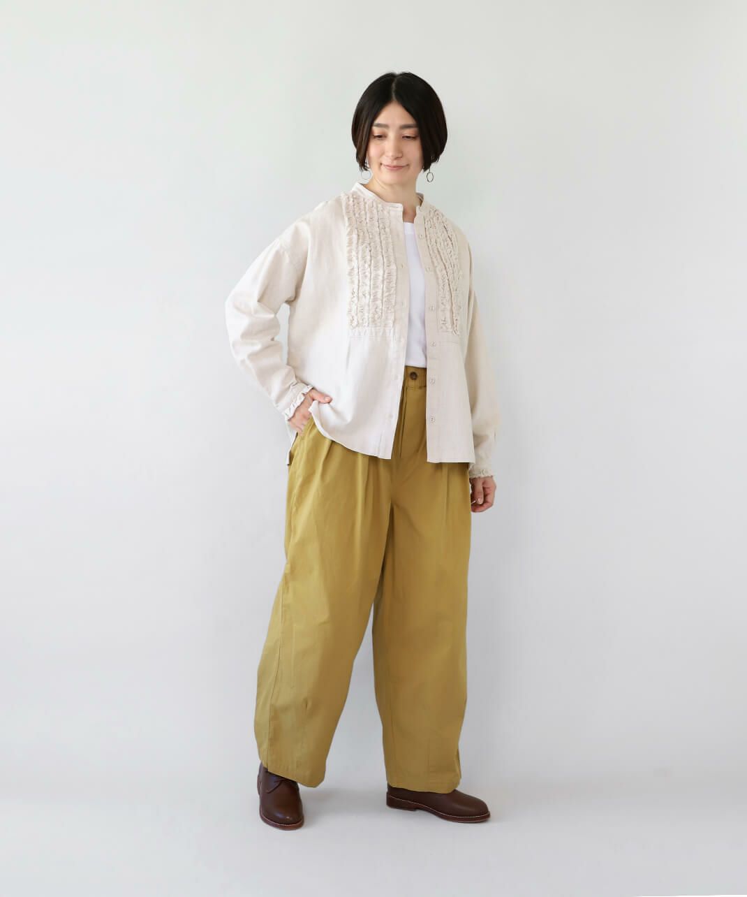 シンプルなデザインなので、お合わせやすい。