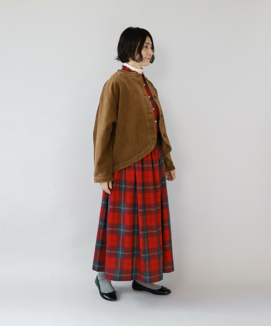 丸みを帯びたシルエットが可愛らしいい印象。