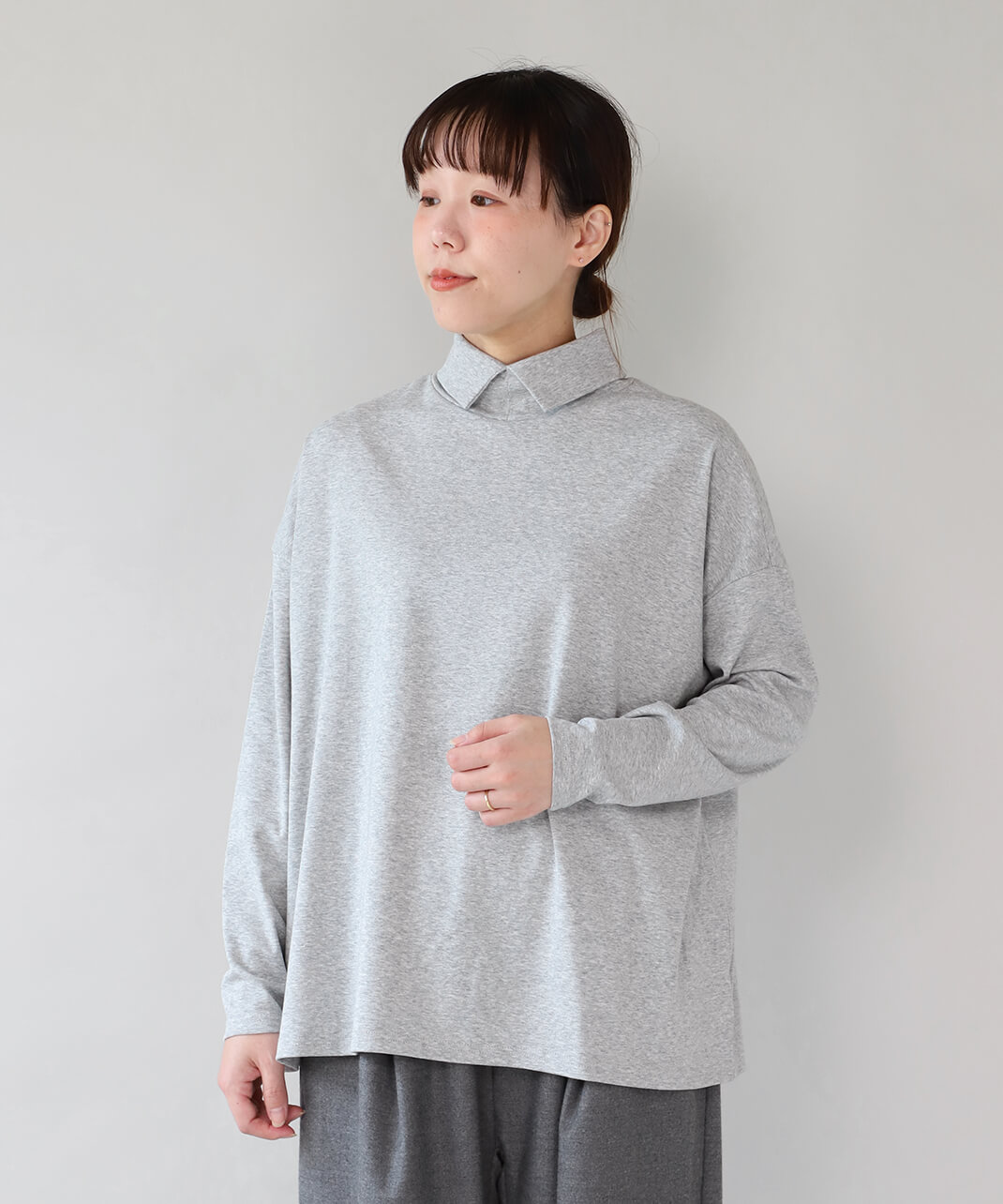 ボックスシルエットがゆったり