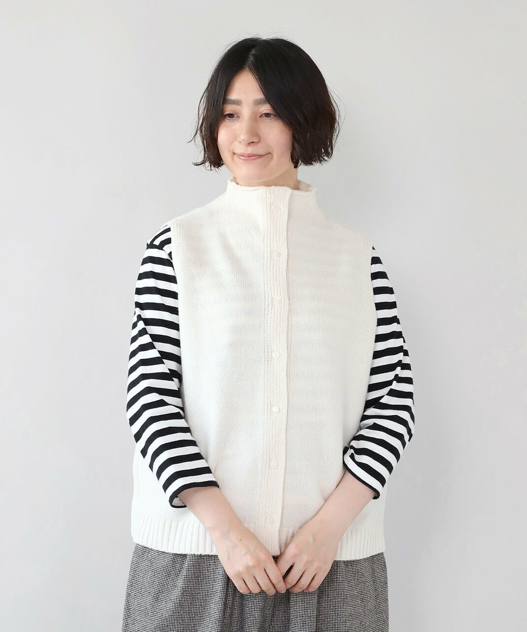 やわらかいメリノウールのベスト