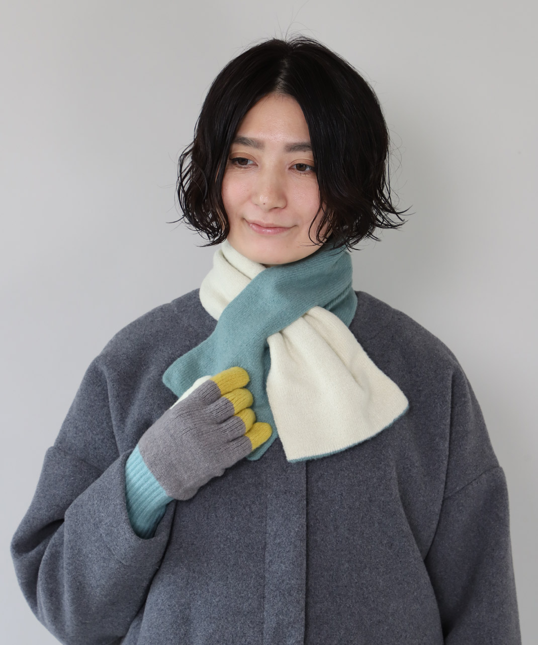 洗えるマルチカラーマフラー