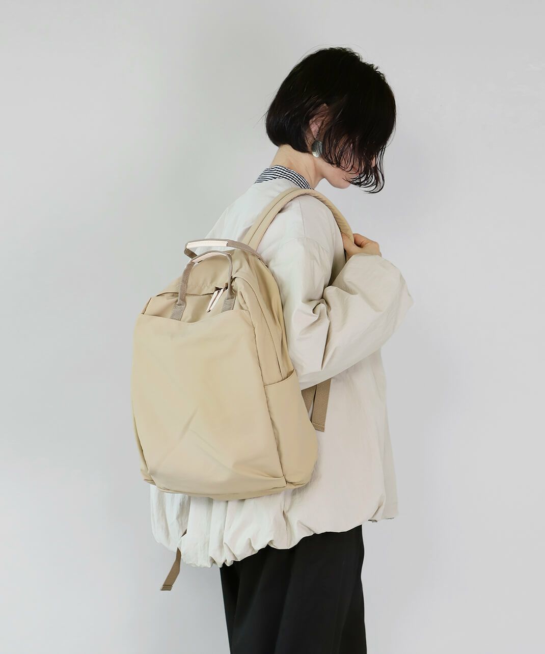 、撥水加工ナイロン生地へ改良