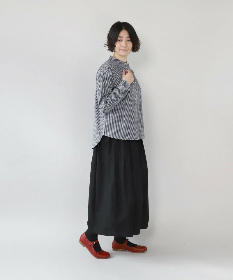 並んだボタンがアクセント