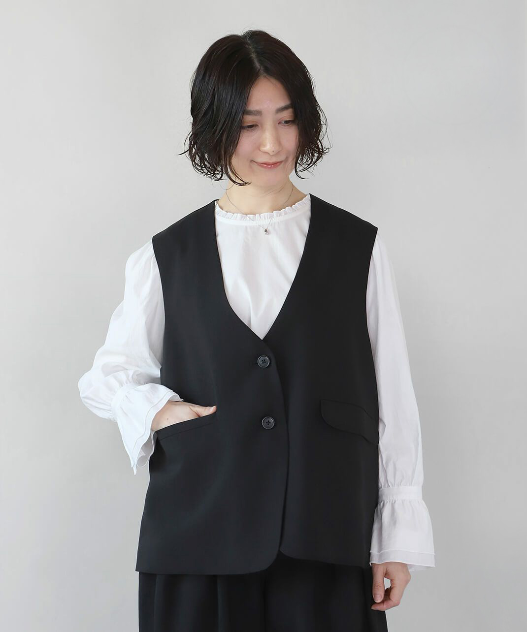 フロントにポケット