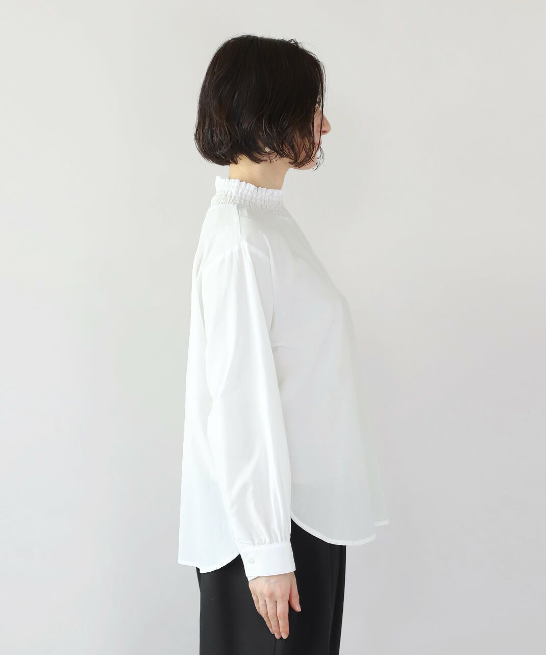 ラウンドした裾