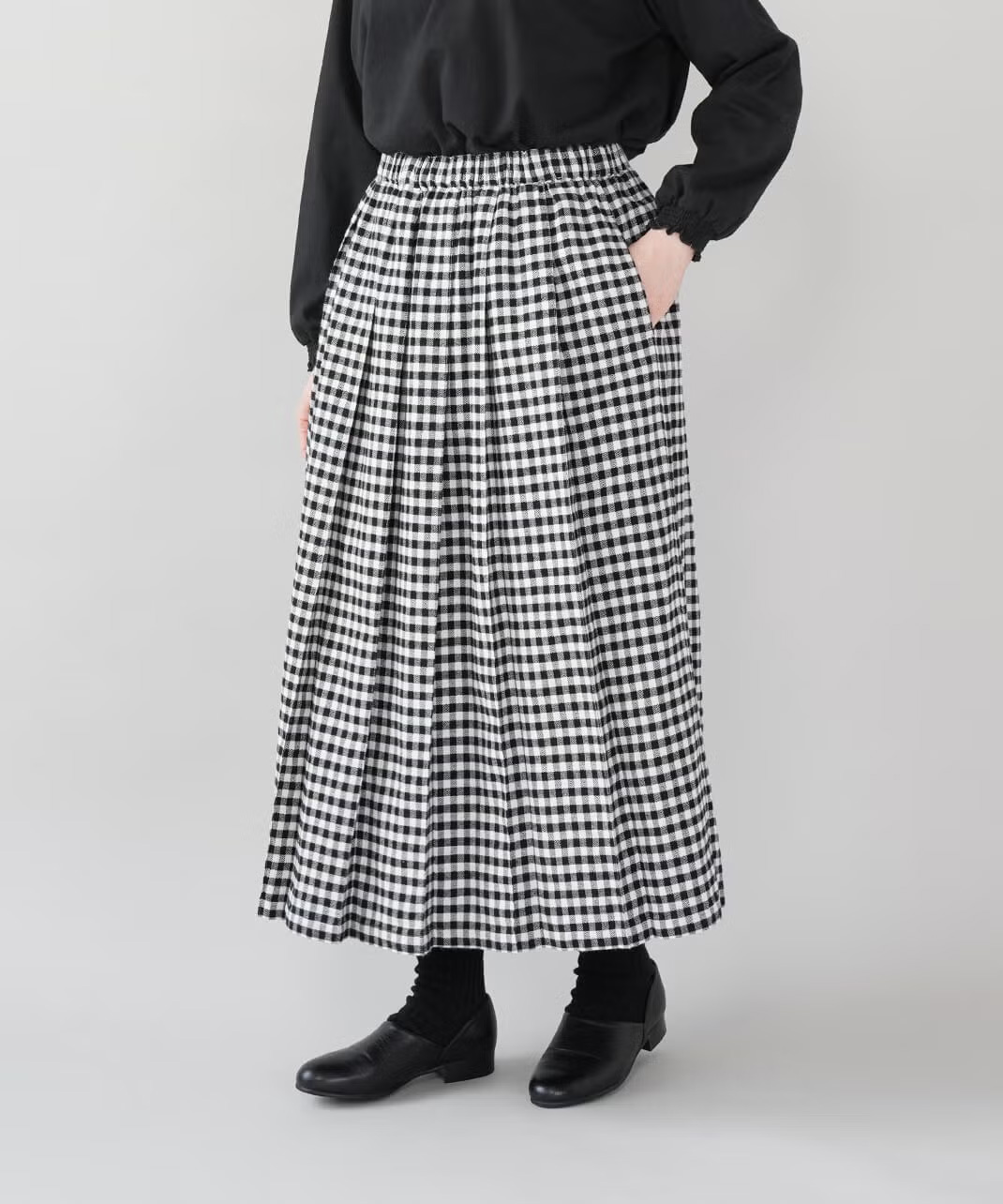 すっきりとしたシルエット