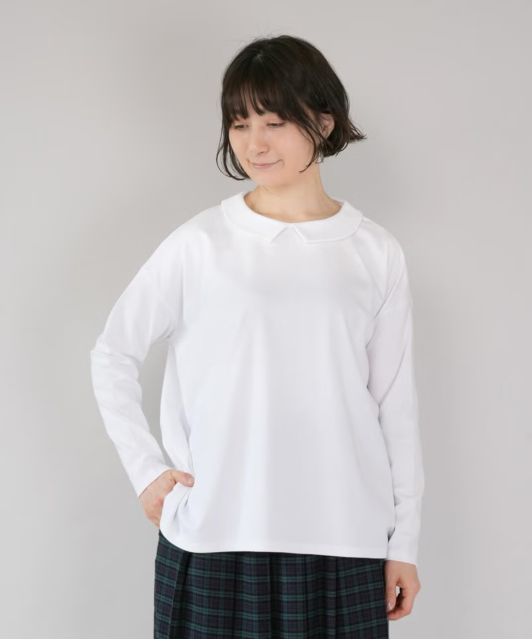 コットンスムース素材のカットソー