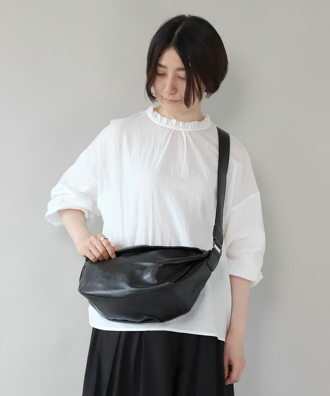 バッグの斜め掛けもできる