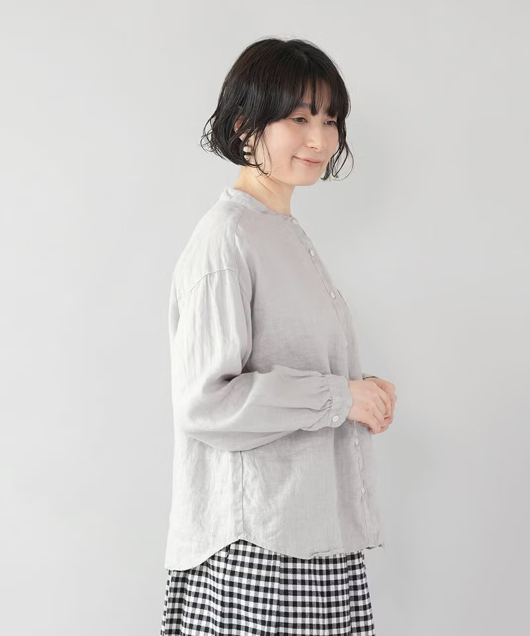 袖口のさりげないギャザー