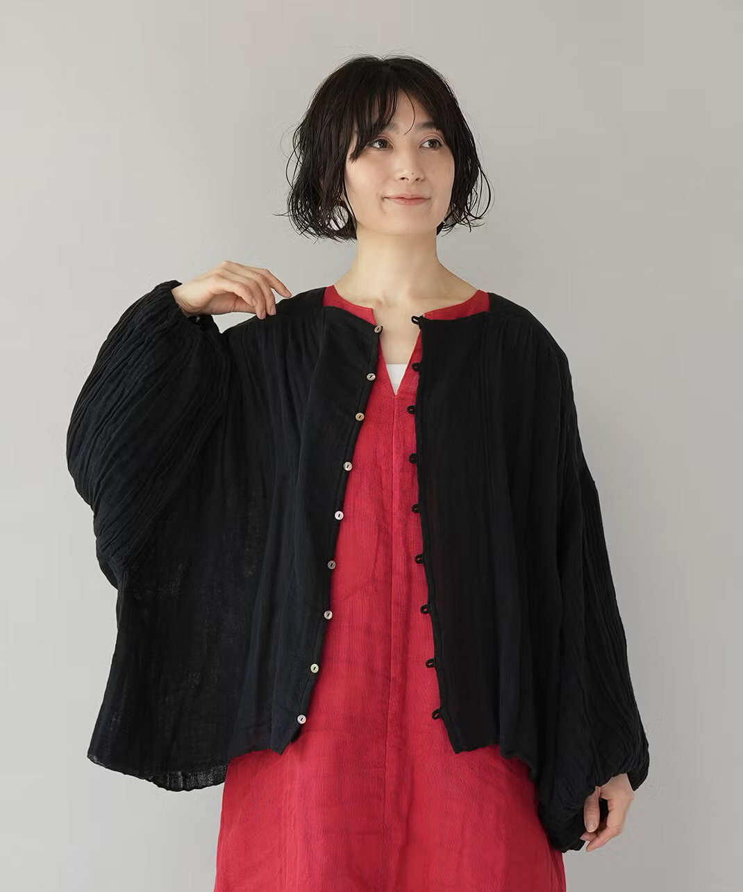 貝ボタンを使用