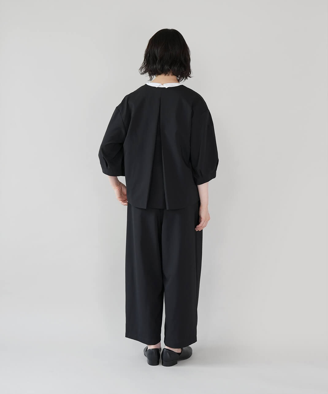 フォーマル対応接触冷感の7分袖ジャケット　着画